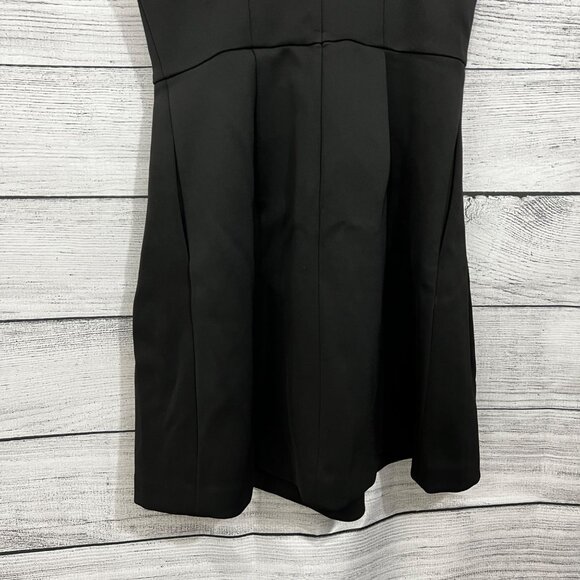 Madewell Black Sleeveless A-Line Dress With Pleated Skirt, Size Medium - Picture 5 of 6